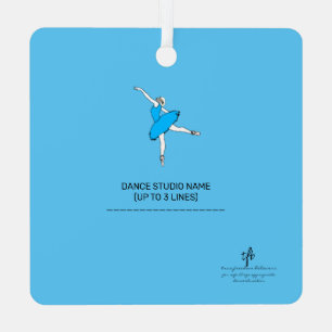 Dance Parent Reminder Sheep Sky Blue Metal Tree Decoration