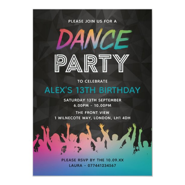 Rave Invitations Zazzle NZ