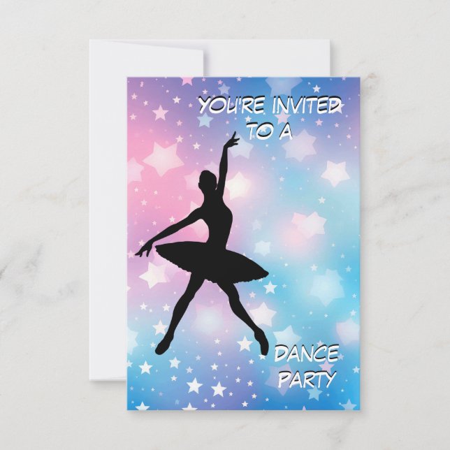 Dance Party Invitation (Front)