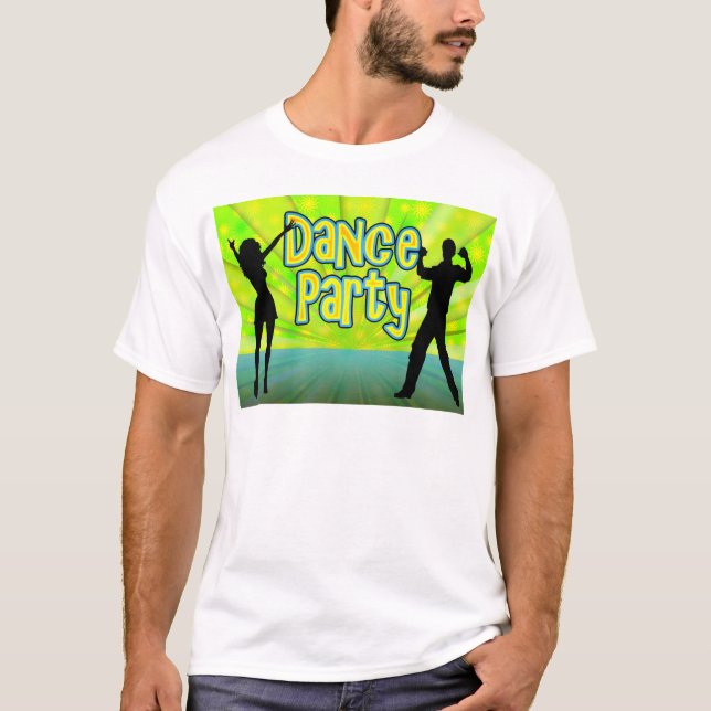Dance Party, Neon Green/Black T-Shirt (Front)