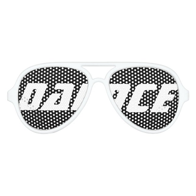 DANCE- Party Shades! Aviator Sunglasses (Front)