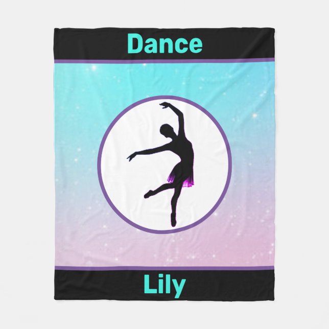 Dance Pastel Fleece Blanket (Front)