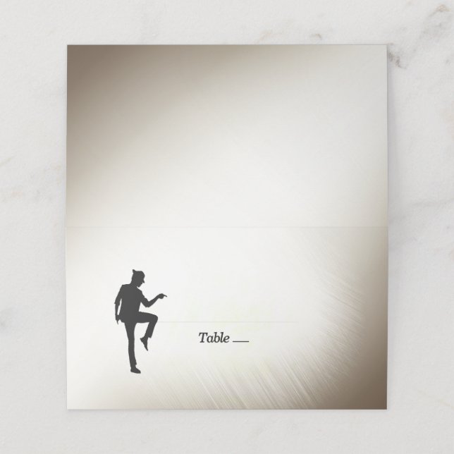 Dance Place Cards (Outside Unfolded)