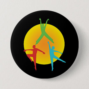 Dance Poses 7.5 Cm Round Badge