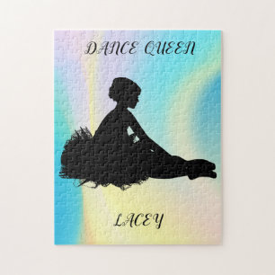 DANCE QUEEN RAINBOW PUZZLE WITH CUSTOM NAME!