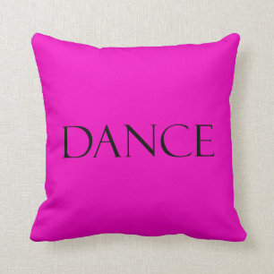 Dance Quotes Hot Pink Inspirational Dancing Quote Cushion