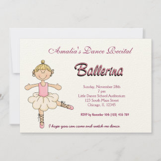 Dance Recital Invitation