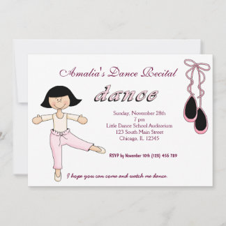Dance Recital Invitation