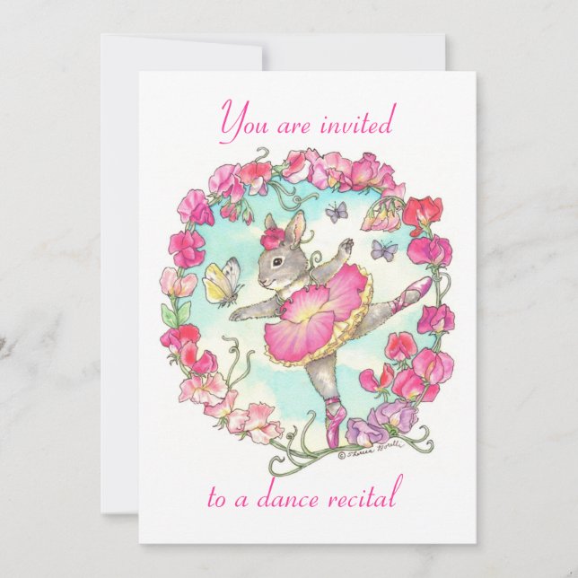 dance recital invitation (Front)