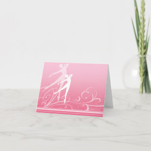 Dance Scroll Note Card (customisable)