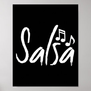 Dance Shirt Salsa Funny Dancing Gifts Poster