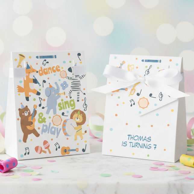 Dance sing and play kids birthday favour box (Creator Uploaded)