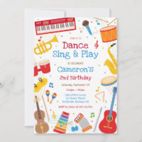 Dance Sing Play Musical Instrument Birthday Party 