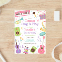 Dance Sing Play Musical Instrument Birthday Party
