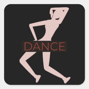 Dance Square Sticker