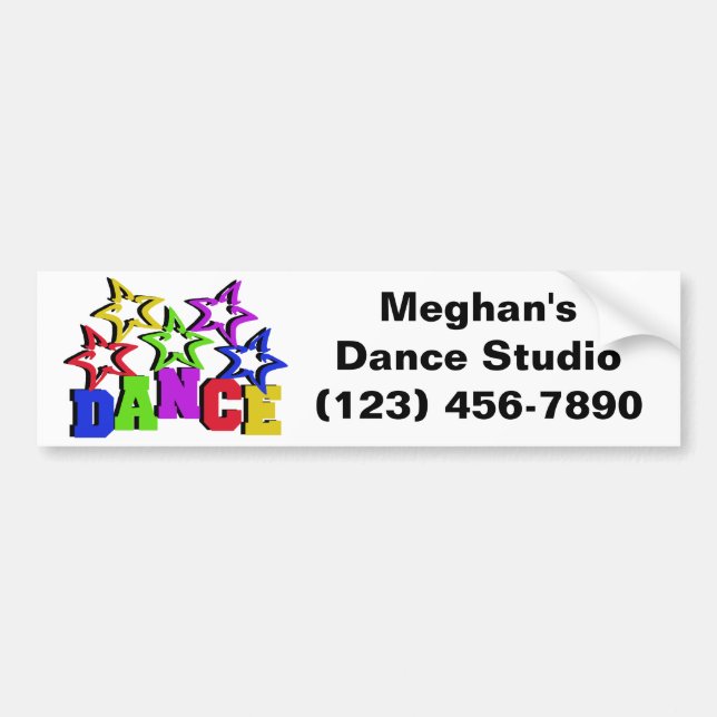 Dance Stars Bumper Sticker (Front)