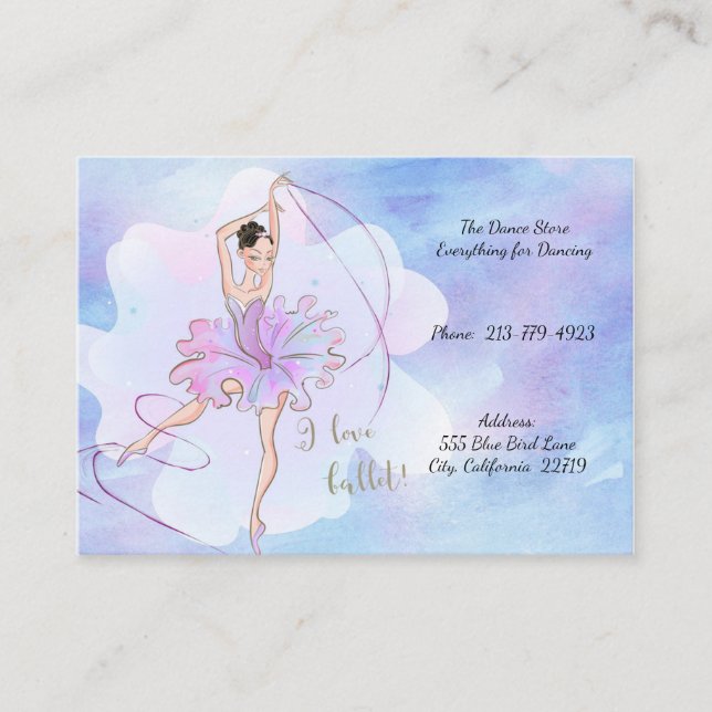 Dance Store Business Card (Front)