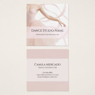 Dance Studio Ballerina Pastel Pink Socials