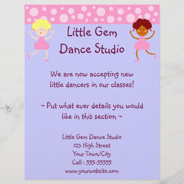 Dance Studio Business Flyer (Front)
