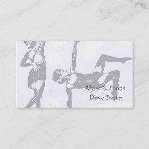 Dance Studio Personalised Business Cards