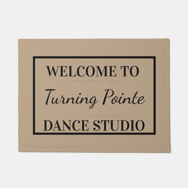 Dance Studio Personalized Doormat (Front)