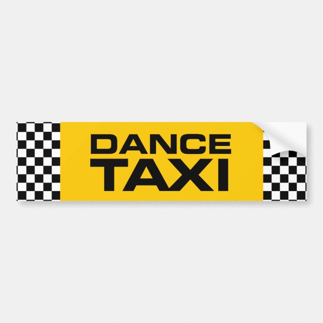 Dance Taxi (Ballet) Bumper Sticker (Front)