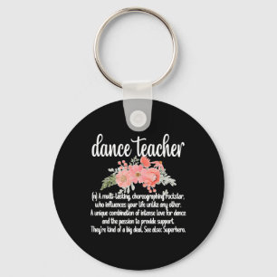 Dance Teacher Appreciation Women's Black Clic Fit  Key Ring