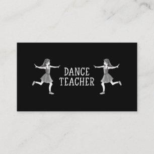 Dance Teacher Dancing Lessons Instructor Classes Business Card