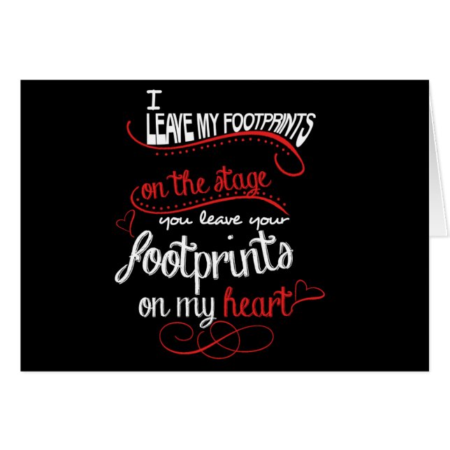 Dance Teacher - Footprints on the Heart (Front Horizontal)