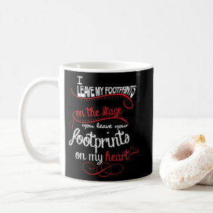 Dance Teacher - Footprints on the Heart Coffee Mug