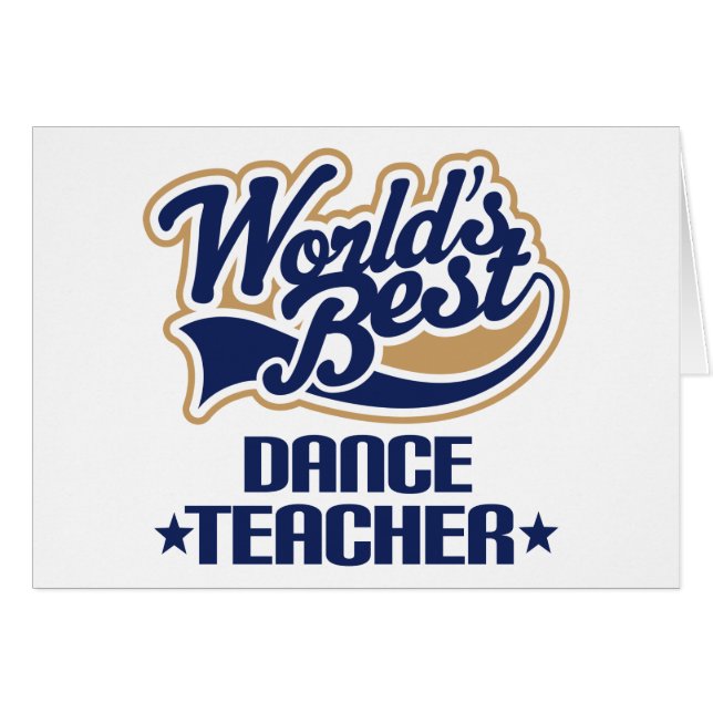 Dance Teacher Gift (Front Horizontal)