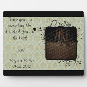 Dance Teacher Gratitude Plaque