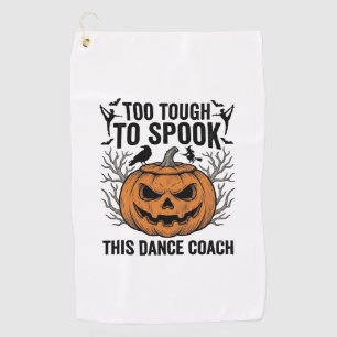 Dance Teacher Halloween Pumpkin Engraving Shirt De Golf Towel