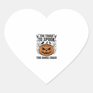 Dance Teacher Halloween Pumpkin Engraving Shirt De Heart Sticker