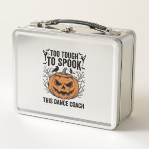 Dance Teacher Halloween Pumpkin Engraving Shirt De Metal Lunch Box