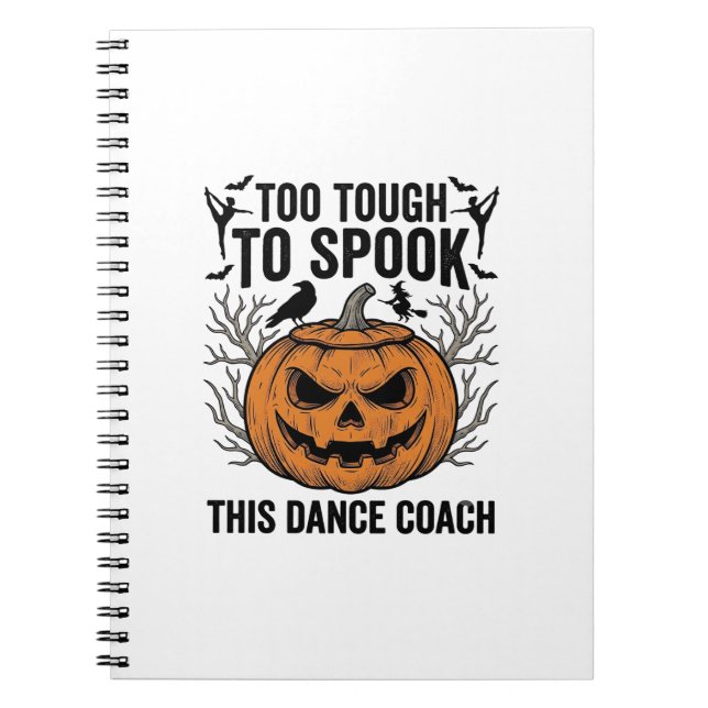 Dance Teacher Halloween Pumpkin Engraving Shirt De Notebook (Front)