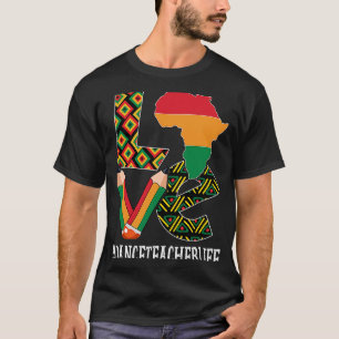 Dance Teacher Love Map African American Black Hist T-Shirt