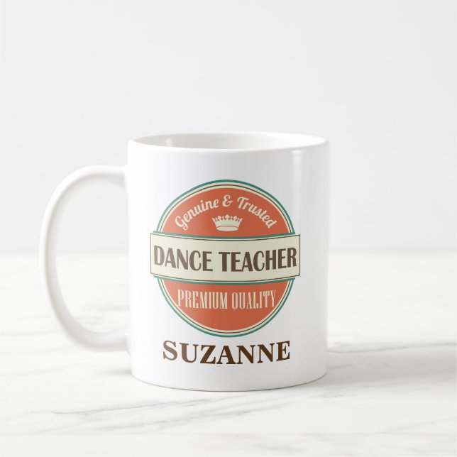 Dance Teacher Personalised Office Mug Gift (Left)