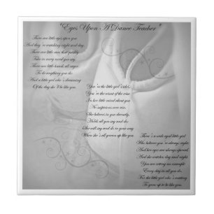 Dance Teacher Poem Tile