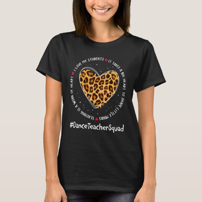 Dance Teacher Squad Admin Appreciation Week Back T T-Shirt (Front)