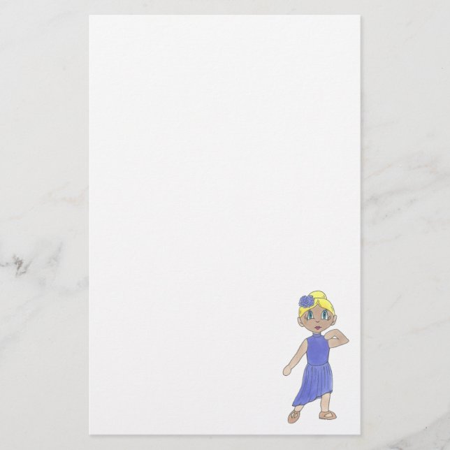 Dance Teacher Studio Lyrical Modern Dance Recital Stationery (Front)