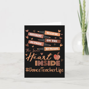 Dance Teacher We Can Be Different Black History Mo Card