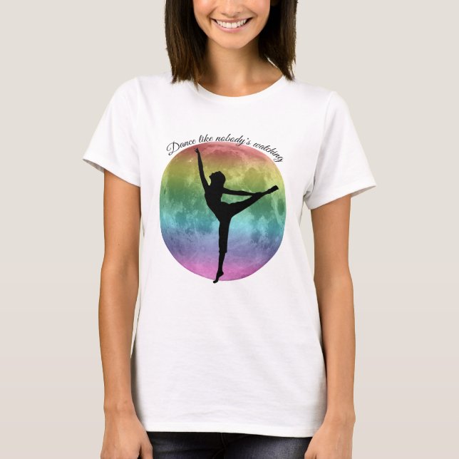 Dance tee shirt "Rainbow moon dancer" (Front)