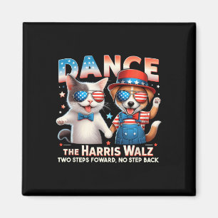 Dance The Harris Wheimer Funny Cat Ladies Kamala H Magnet