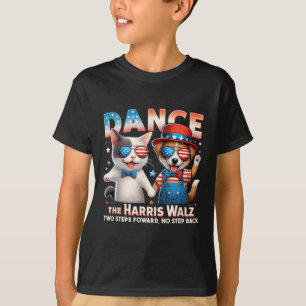 Dance The Harris Wheimer Funny Cat Ladies Kamala H T-Shirt