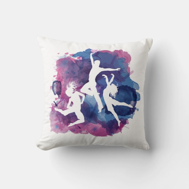 Dance Throw Pillow (Front)