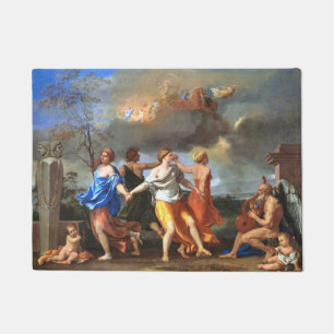 Dance to the Music of Time (by Nicholas Poussin) Doormat