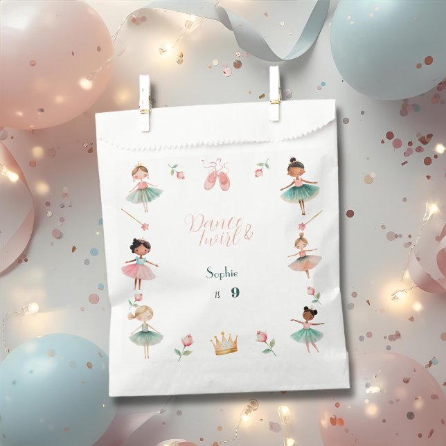 Dance & twirl ballerina birthday party favour bags (Creator Uploaded)