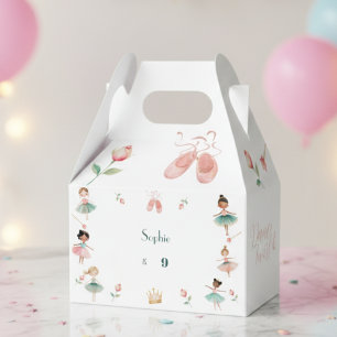 Dance & twirl girl birthday party favour box