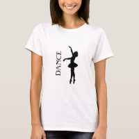 Dance Typography with Ballerina Silhouette